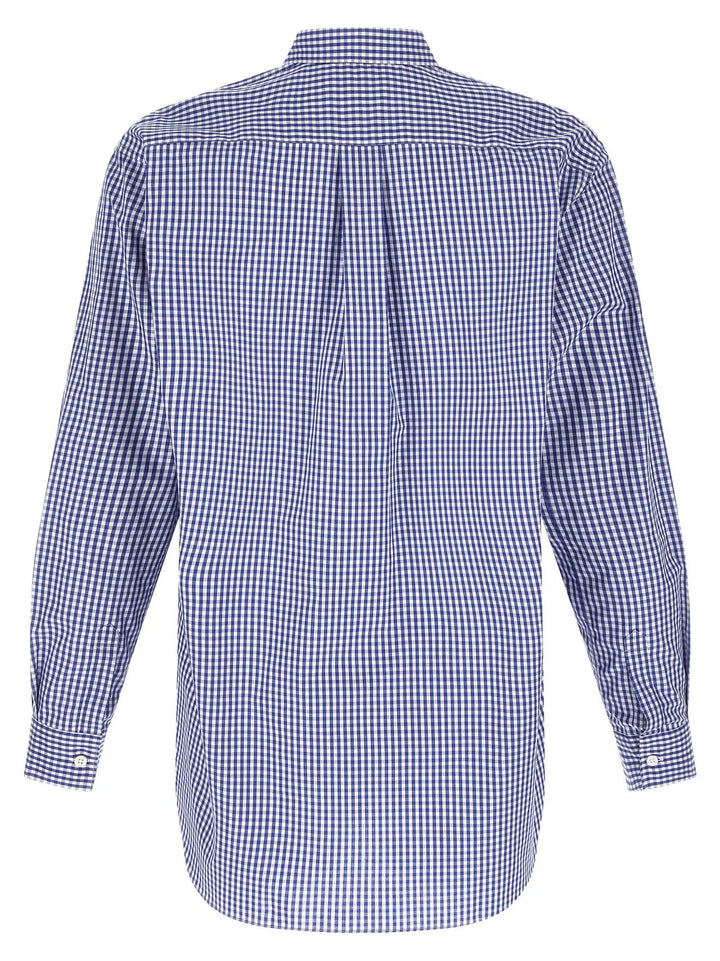 Comme Des Garçons Blue Cotton Blouse