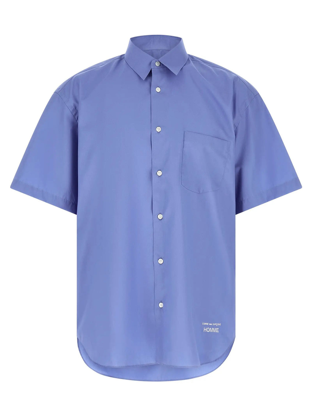 Comme Des Garçons Blue Cotton Blouse