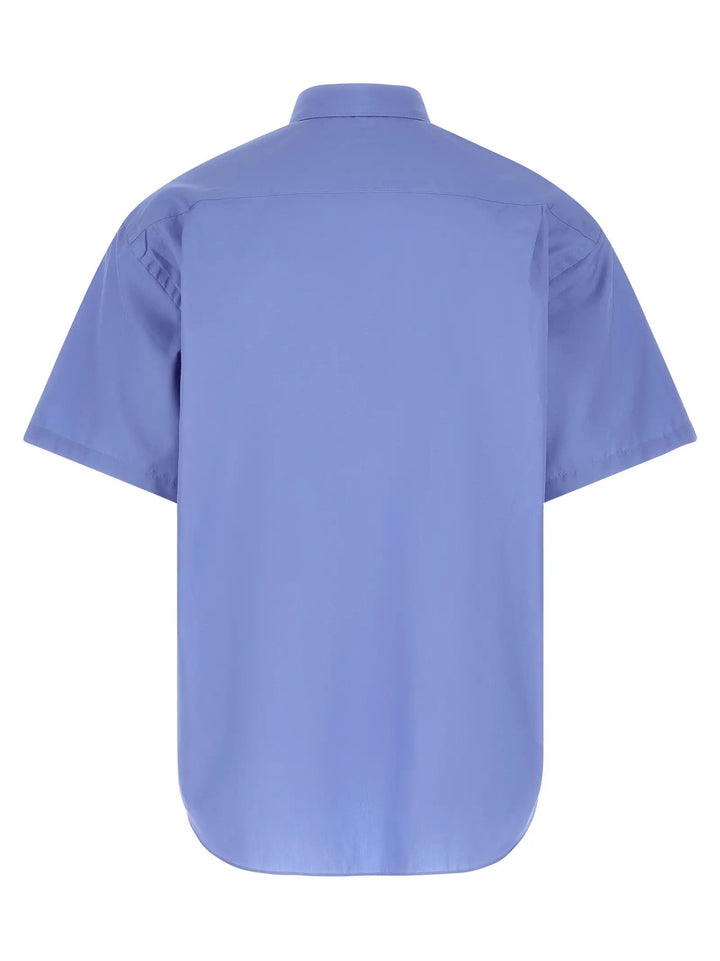 Comme Des Garçons Blue Cotton Blouse