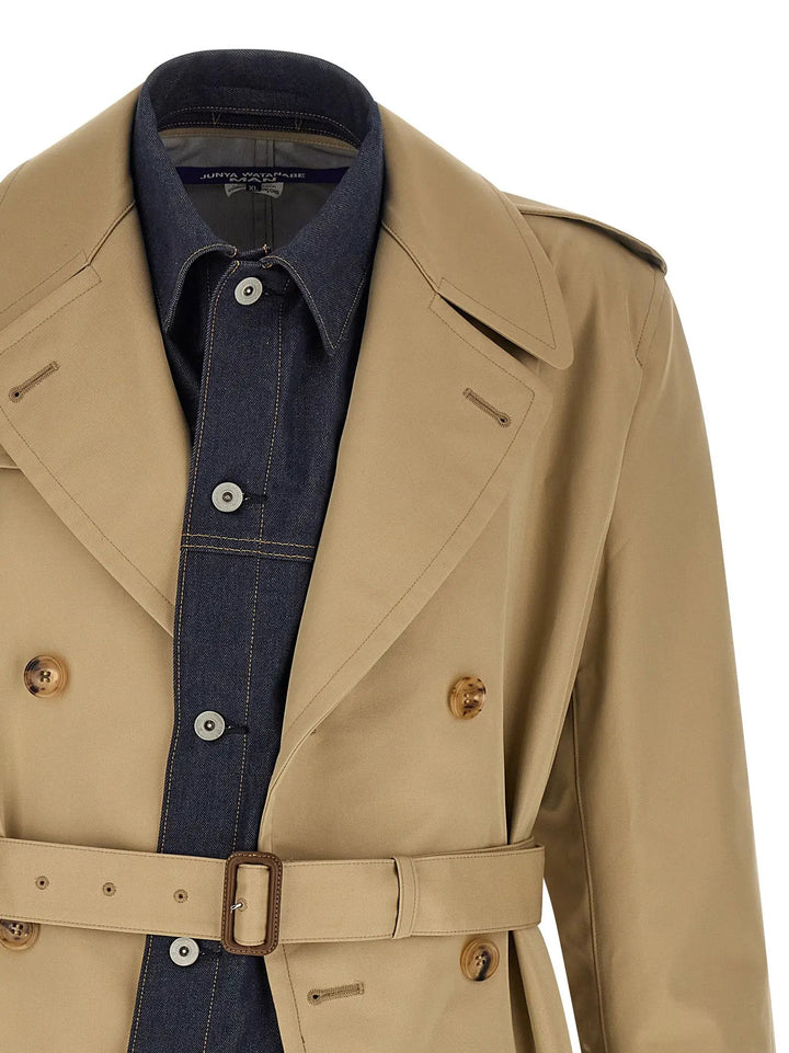 Junya Watanabe Beige Cotton Coat