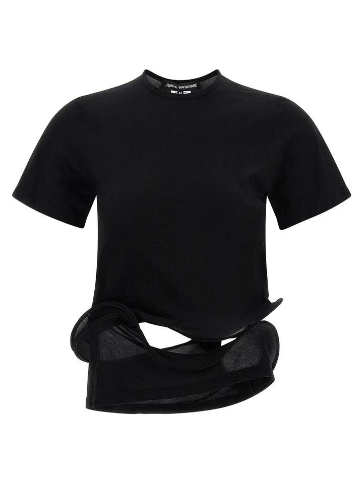 Junya Watanabe Black Nylon T-Shirt