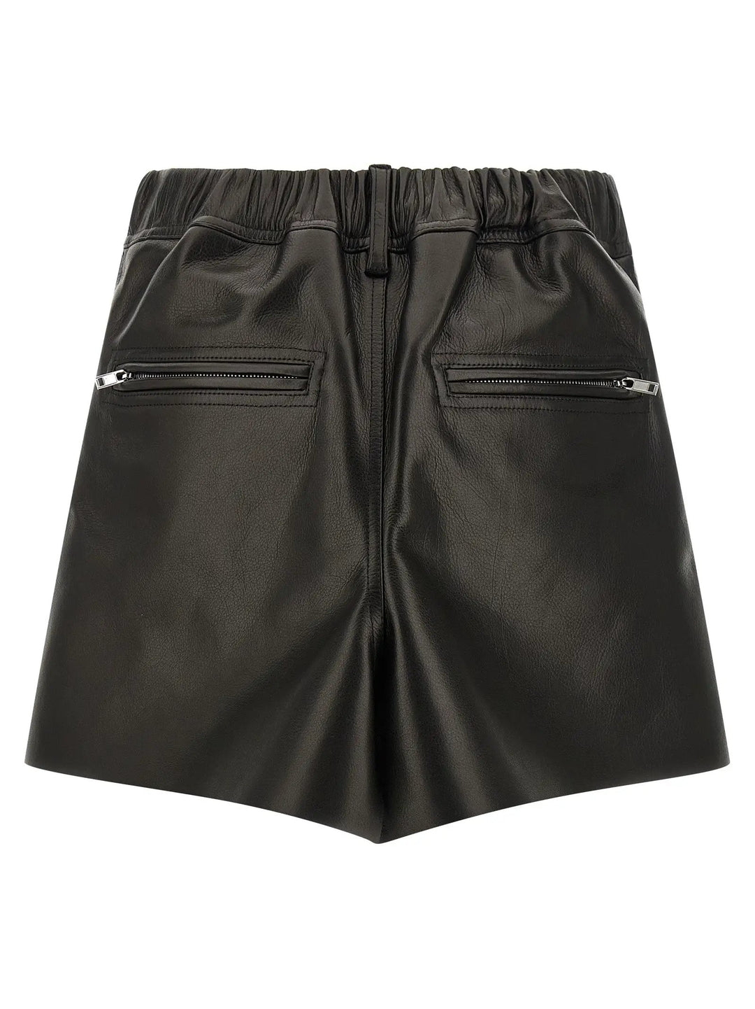 Rick Owens Black Calfskin Long Skirt