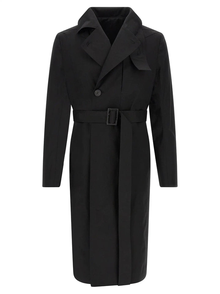 Rick Owens Black Cotton Coat