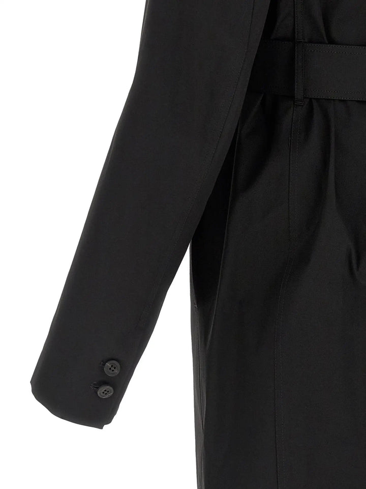 Rick Owens Black Cotton Coat