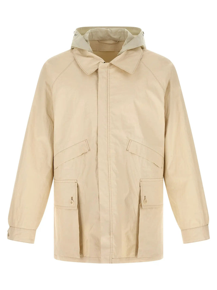 Lemaire Beige Linen Shell Jacket