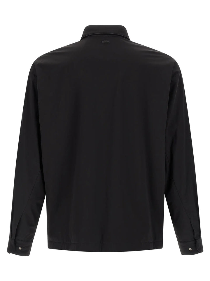 Herno Black Polyamide Shell Jacket