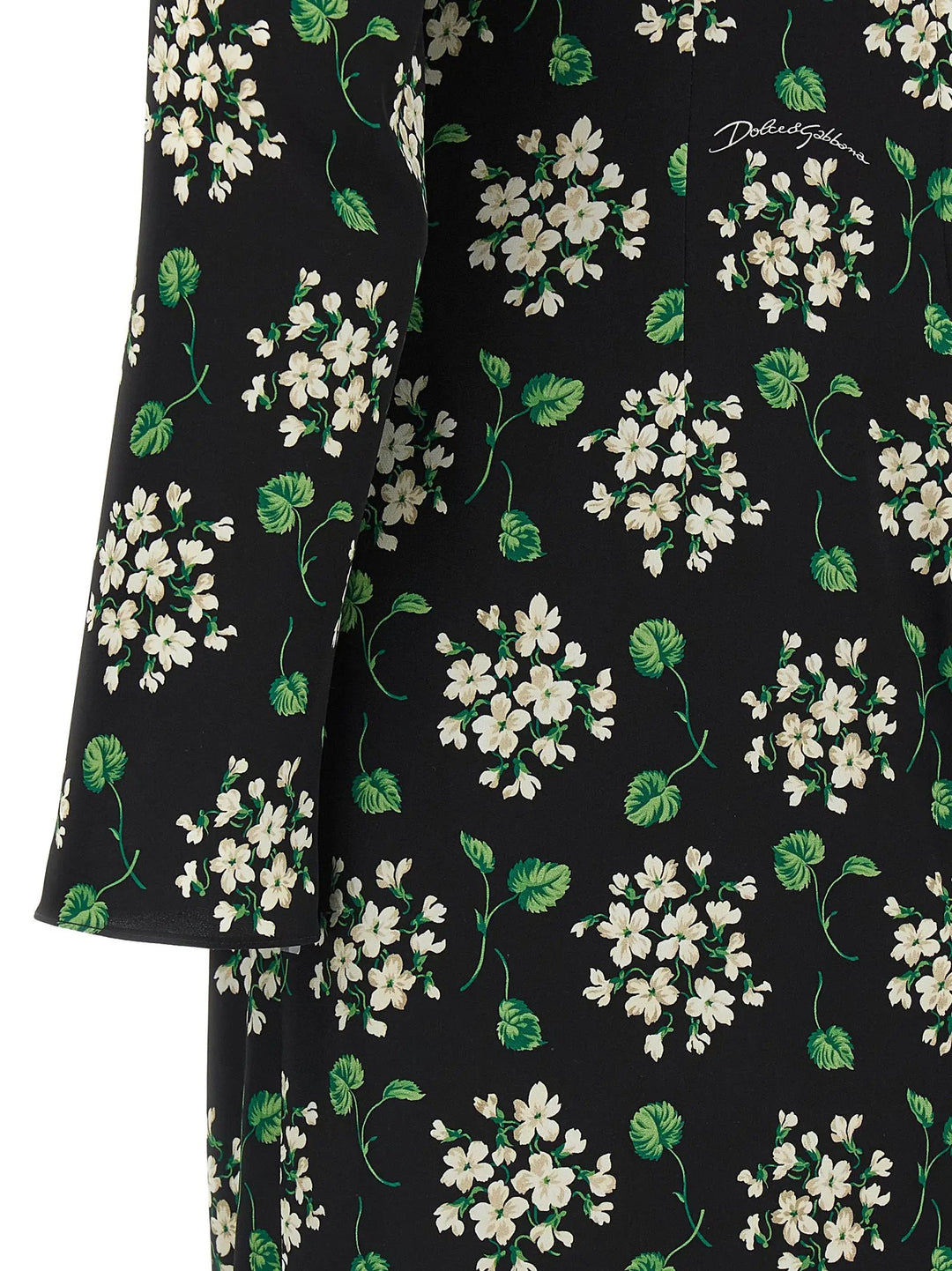 Dolce &amp; Gabbana Black Synthetic Midi Dress