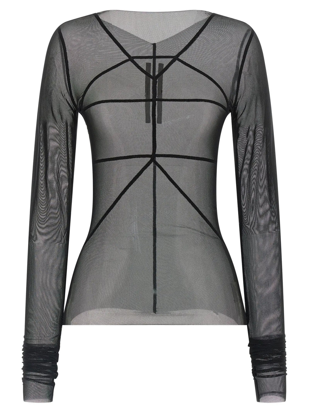 Rick Owens Black Nylon Cardigan