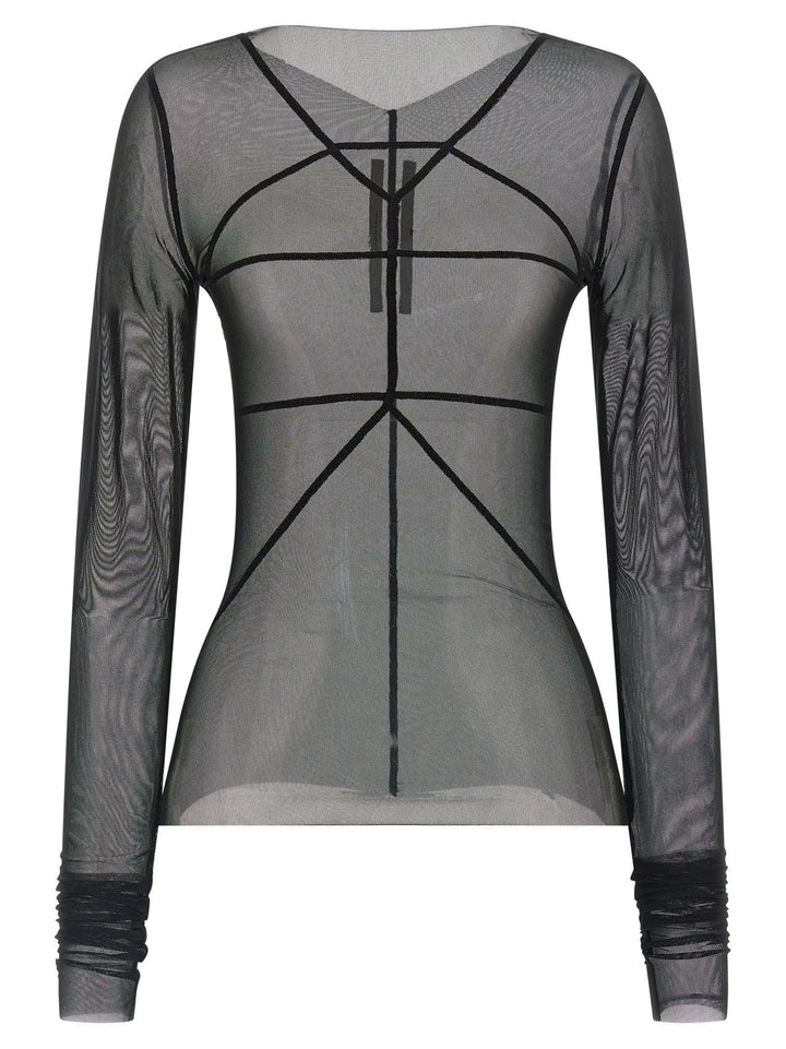 Rick Owens Black Nylon Cardigan
