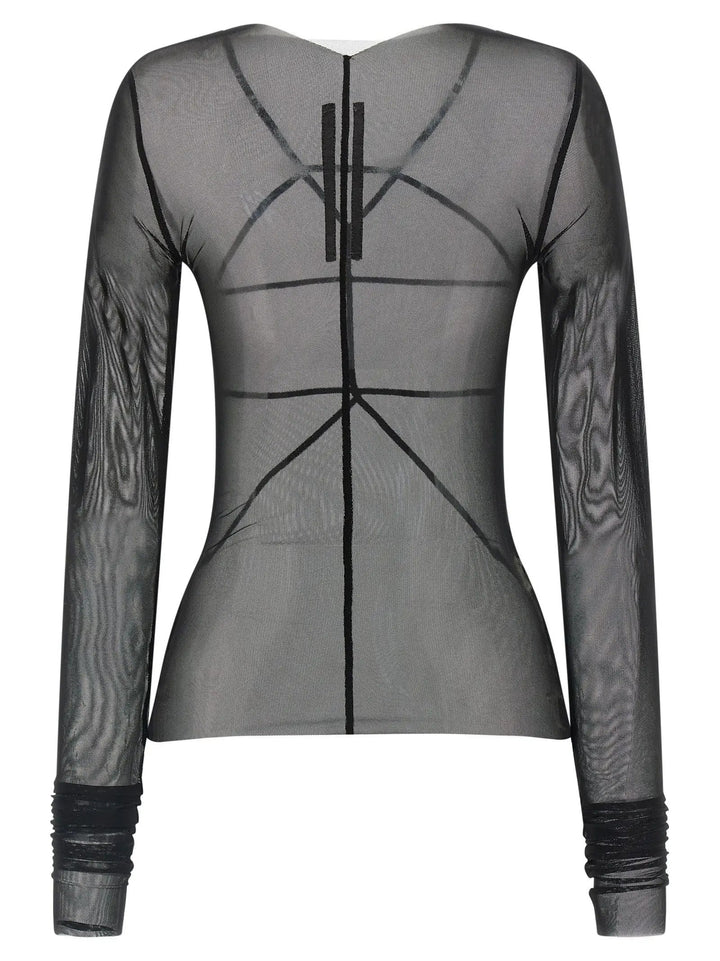Rick Owens Black Nylon Cardigan