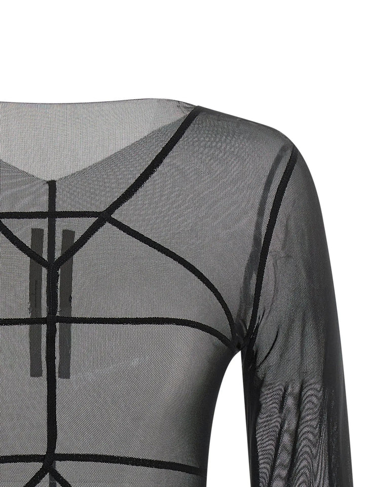Rick Owens Black Nylon Cardigan