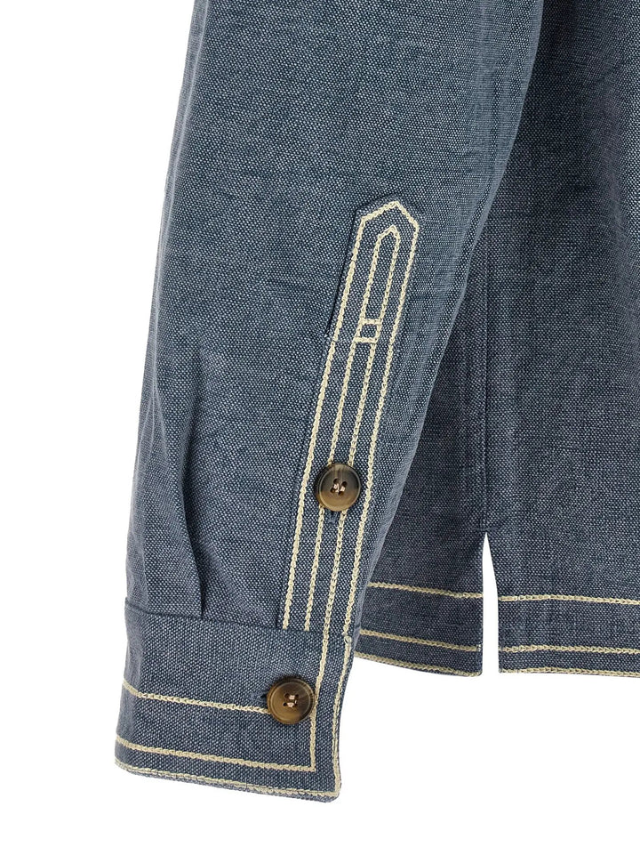 Isabel Marant Blue Cotton Blouse