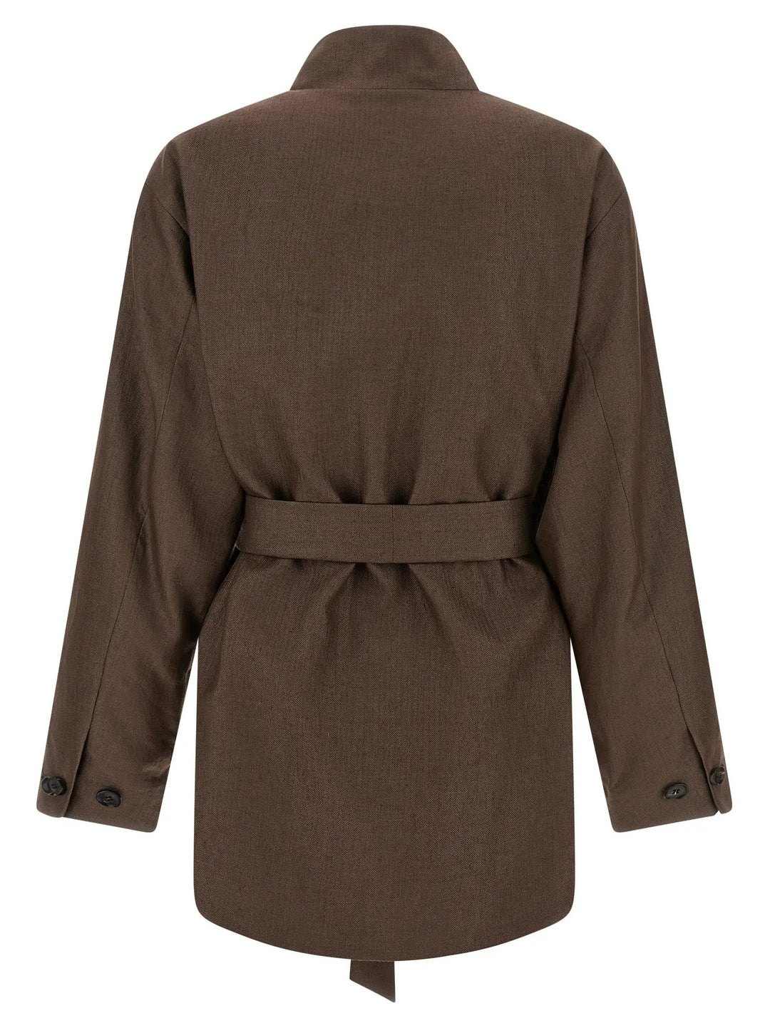 Kiton Brown Polyamide Blazer
