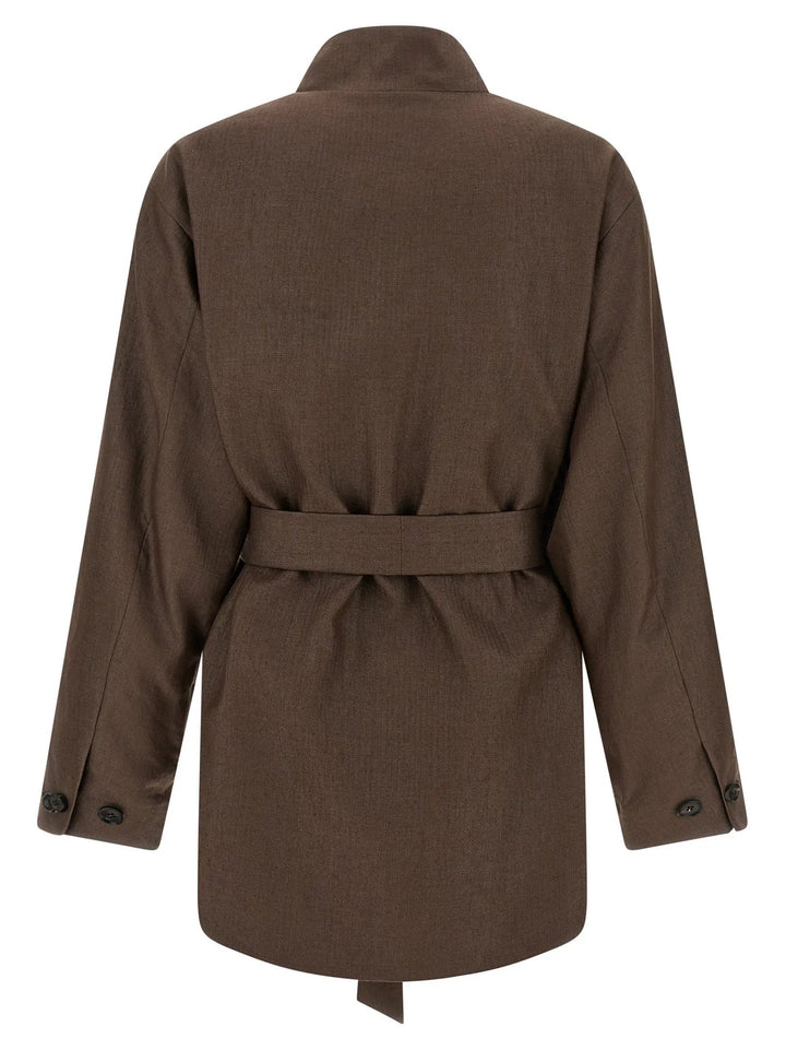 Kiton Brown Polyamide Blazer