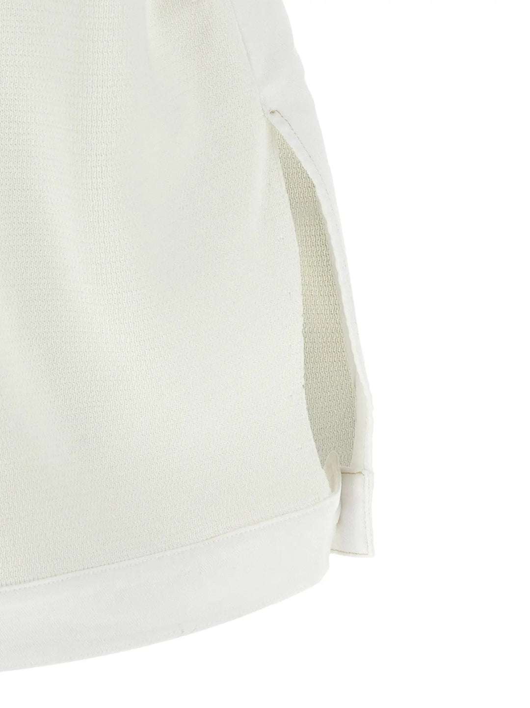 Fabiana Filippi White Cotton Sleeveless Jacket