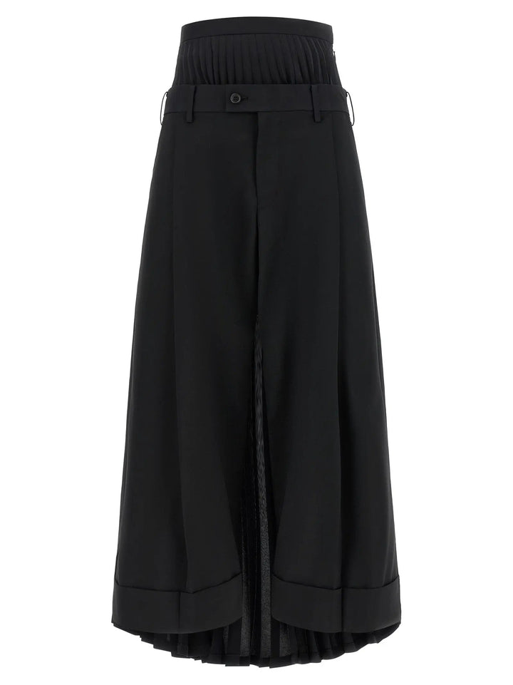 Junya Watanabe Black Wool Pants