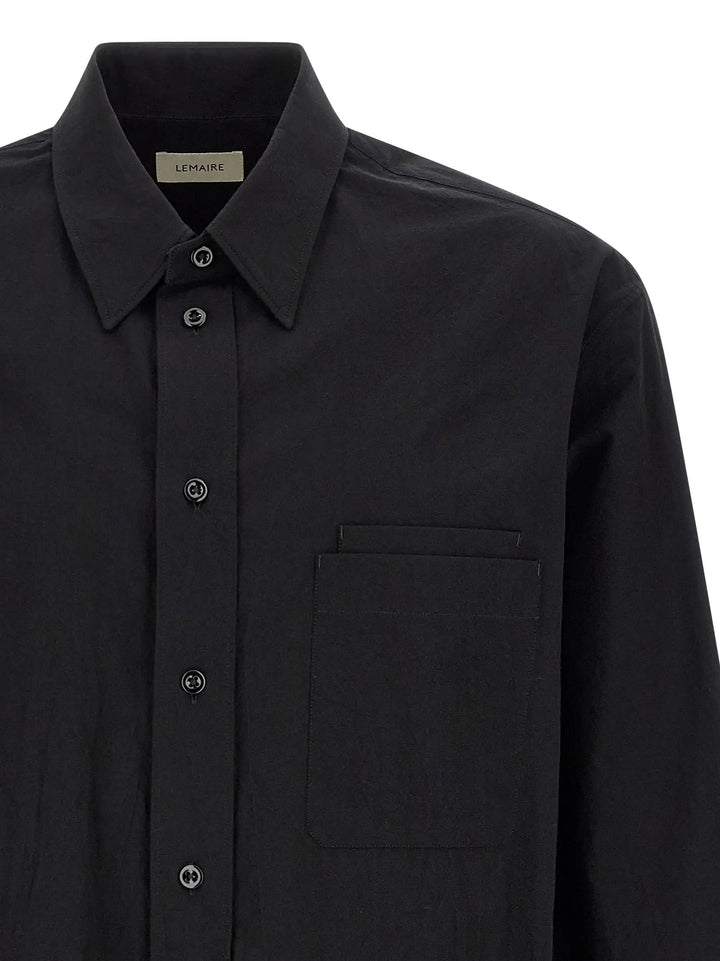 Lemaire Black Cotton Blouse