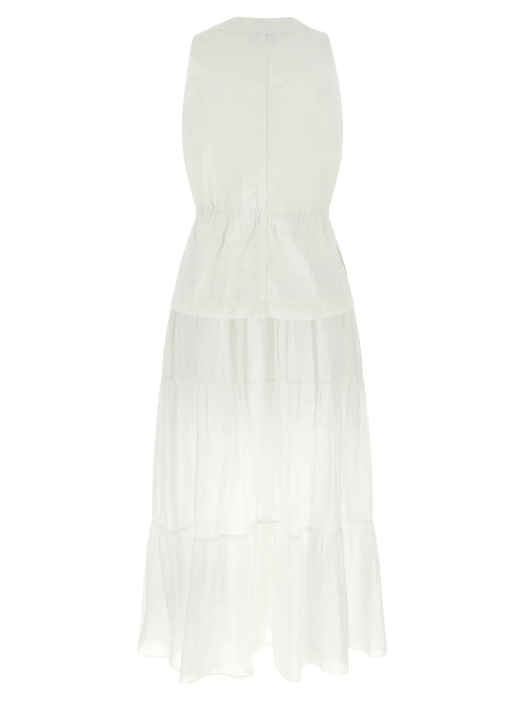 PINKO White Cotton Long Dress