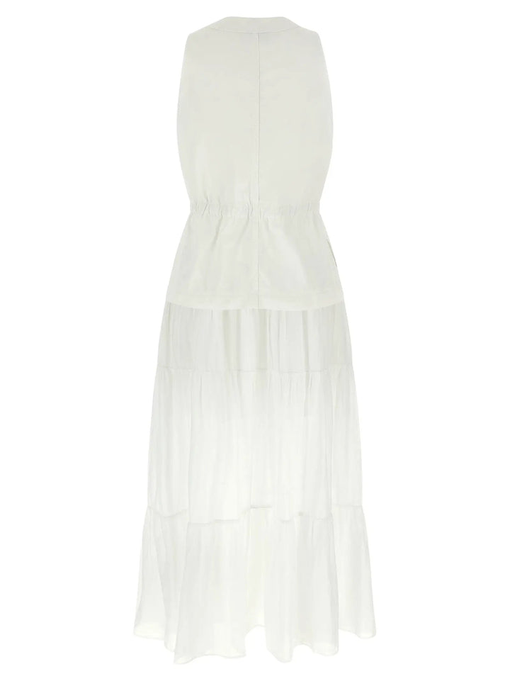 PINKO White Cotton Long Dress