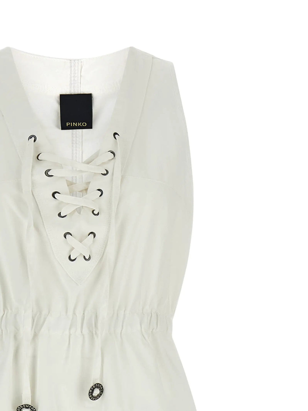 PINKO White Cotton Long Dress