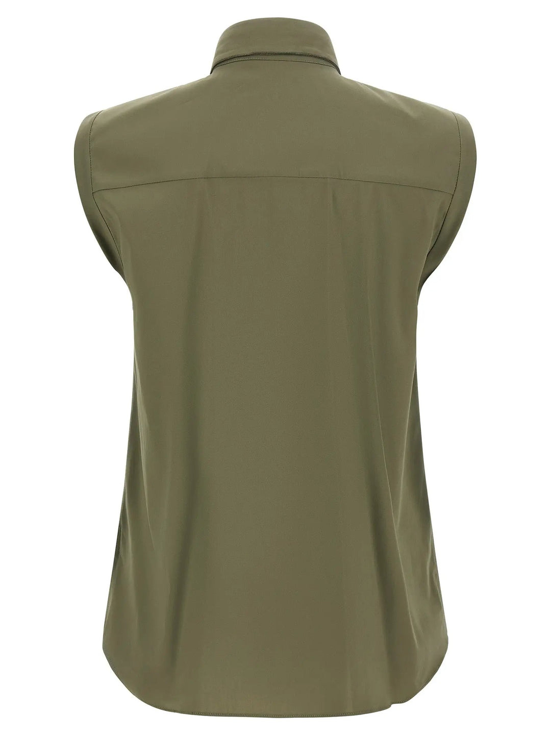 Brunello Cucinelli Bicolor Cotton Blouse