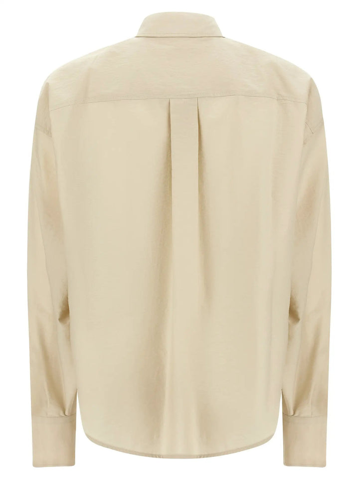 Brunello Cucinelli Beige Cotton Blouse