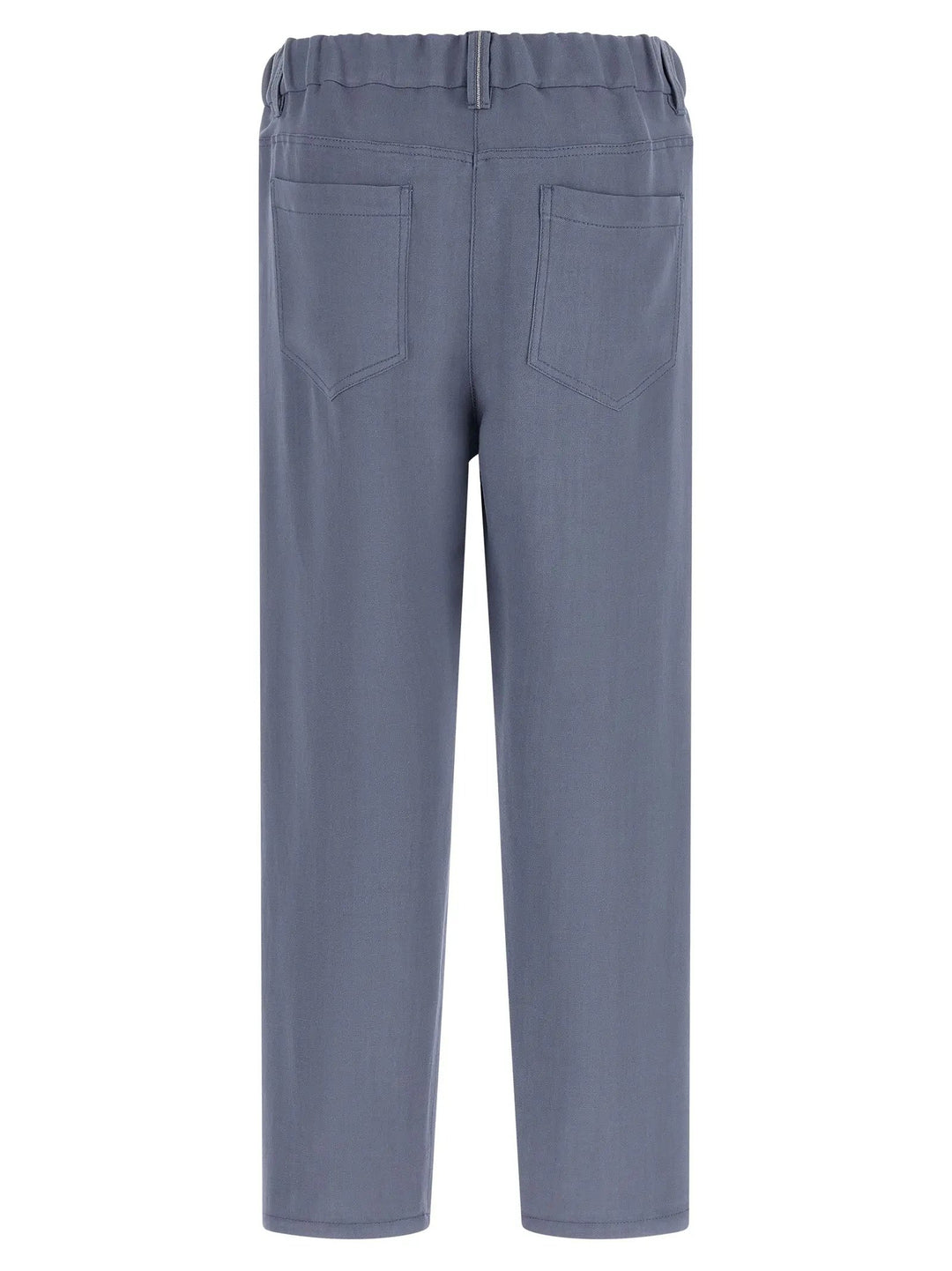Brunello Cucinelli Blue Viscose Casual Pants