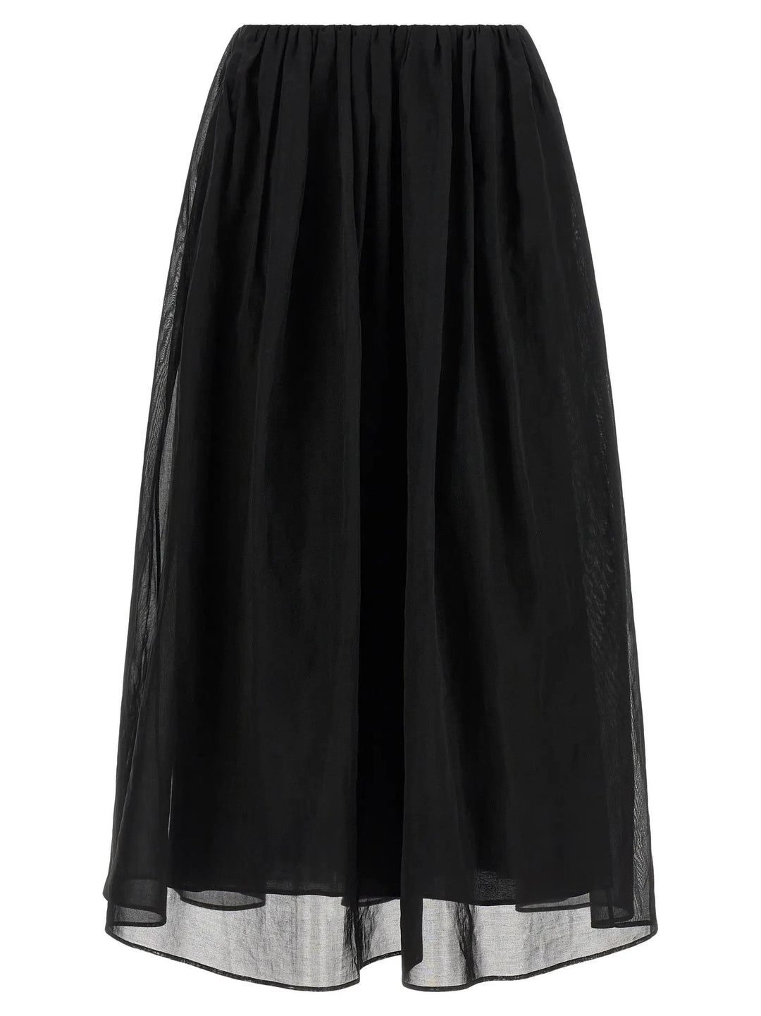 Brunello Cucinelli Black Cotton Mini Skirt
