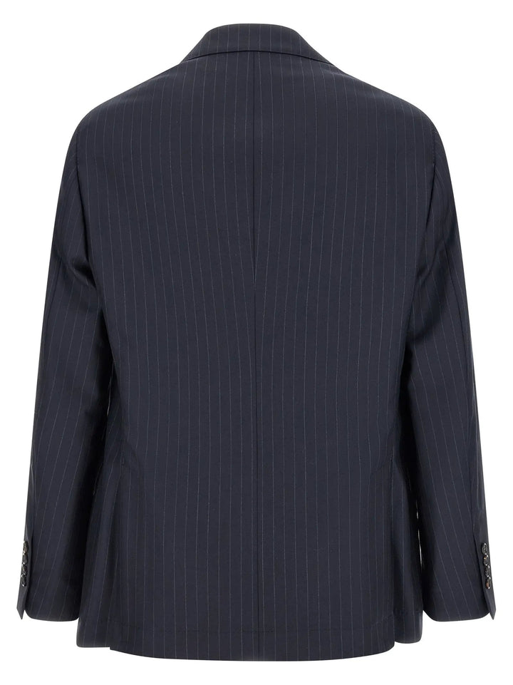 Brunello Cucinelli Blue Virgin Wool Blazer