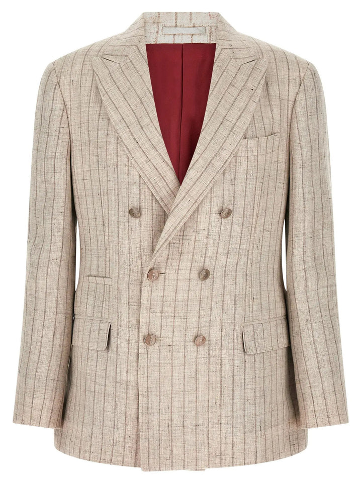 Brunello Cucinelli Gray Linen Blazer