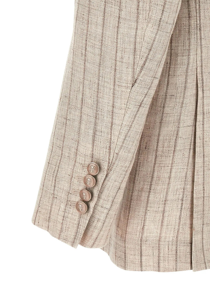 Brunello Cucinelli Gray Linen Blazer