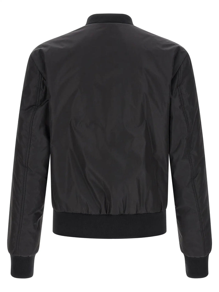 Dolce &amp; Gabbana Black Polyamide Bomber