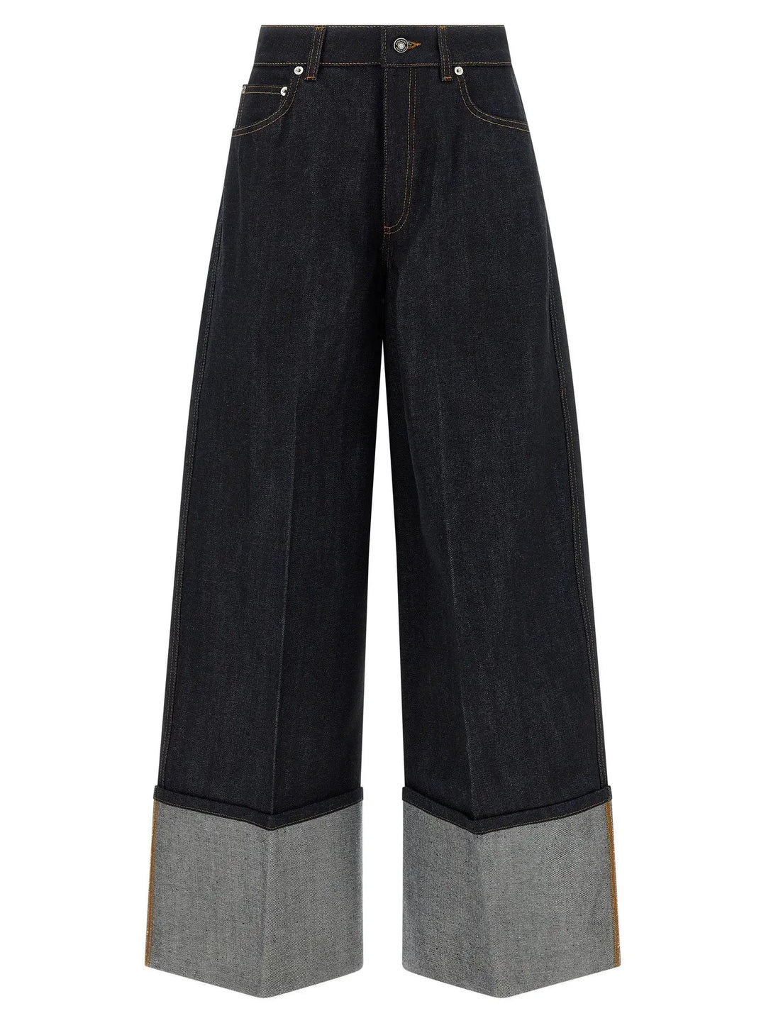 Givenchy Blue Cotton Flared Jeans