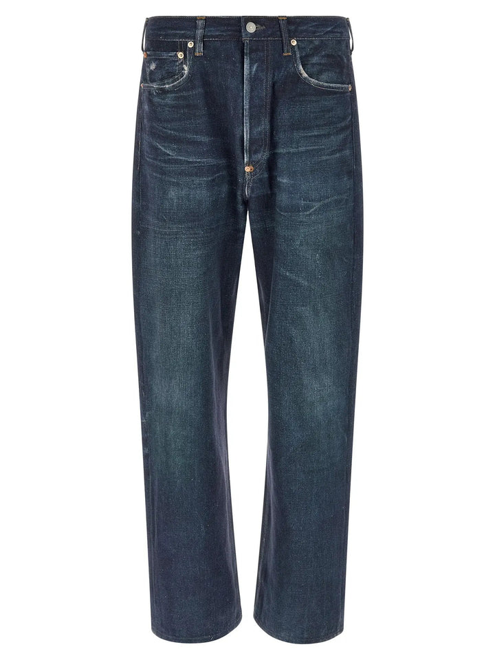 Junya Watanabe Blue Linen Jeans Denim