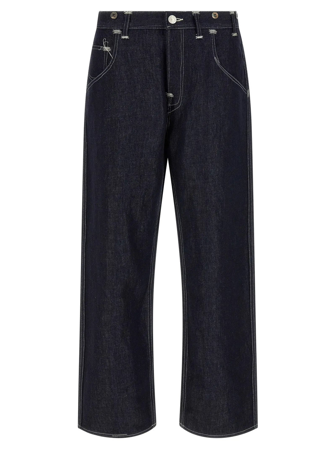 Junya Watanabe Blue Cotton Straight-Leg Jeans