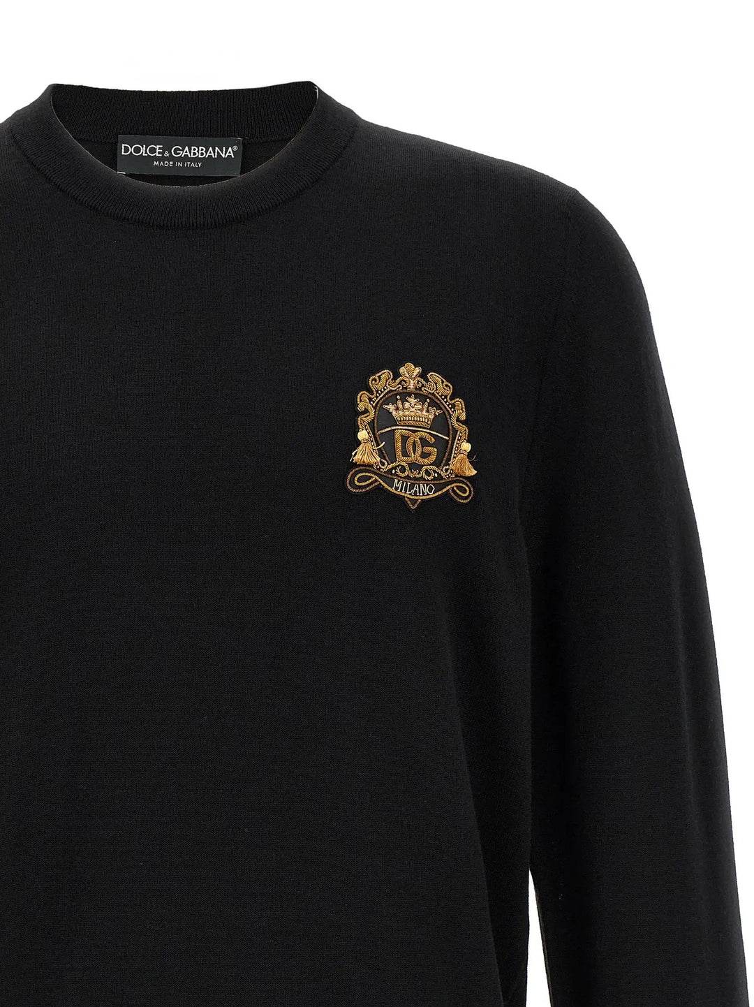 Dolce &amp; Gabbana Black Virgin Wool Cardigan