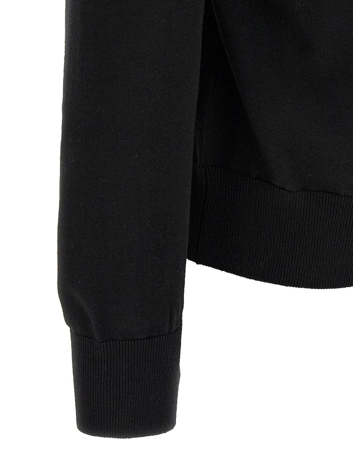 Dolce &amp; Gabbana Black Virgin Wool Cardigan