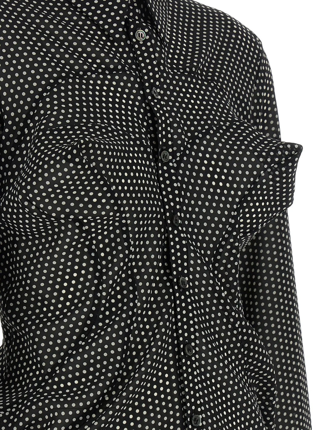 Junya Watanabe Bicolor Polyester Blouse