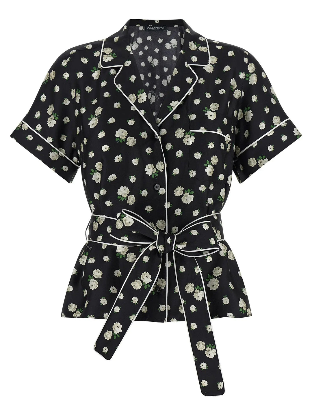 Dolce &amp; Gabbana Black Silk Blouse