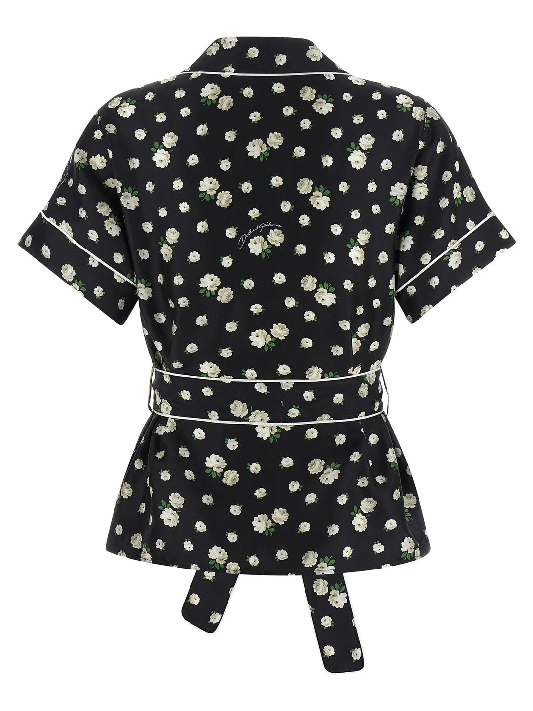 Dolce &amp; Gabbana Black Silk Blouse