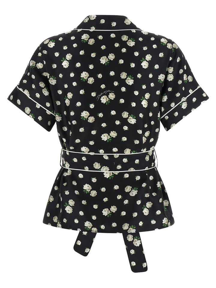 Dolce &amp; Gabbana Black Silk Blouse