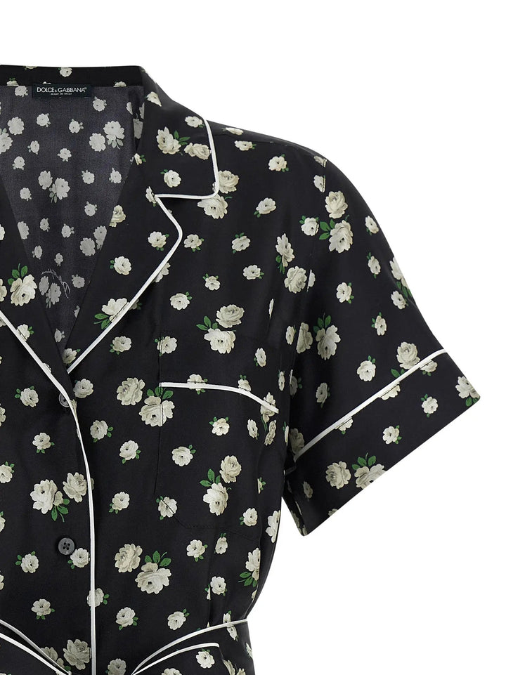Dolce &amp; Gabbana Black Silk Blouse