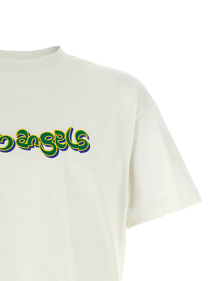 Palm Angels White Cotton T-Shirt