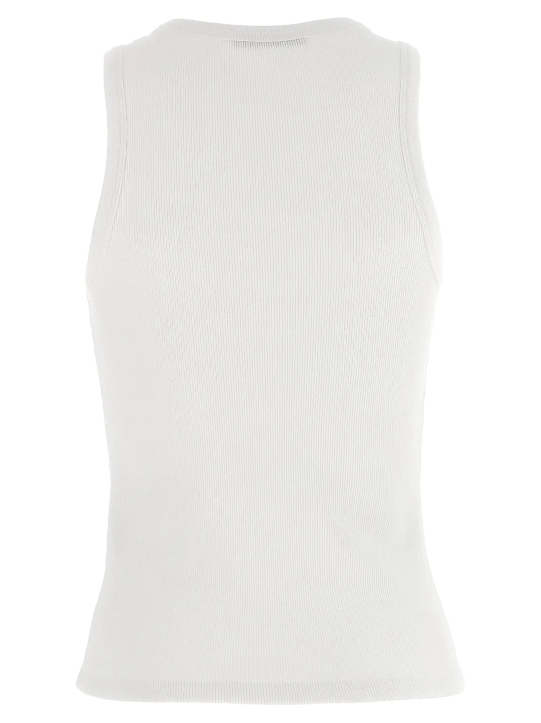 Givenchy White Cotton Sleeveles T-Shirt