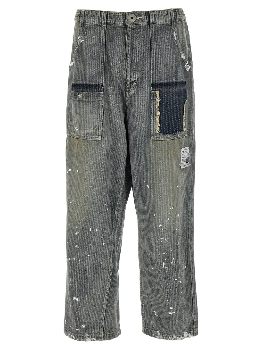 Maison Mihara Yasuhiro Sample Sale | Maison Mihara Yasuhiro Blue Cotton Tapered Jeans - | Designer outlet