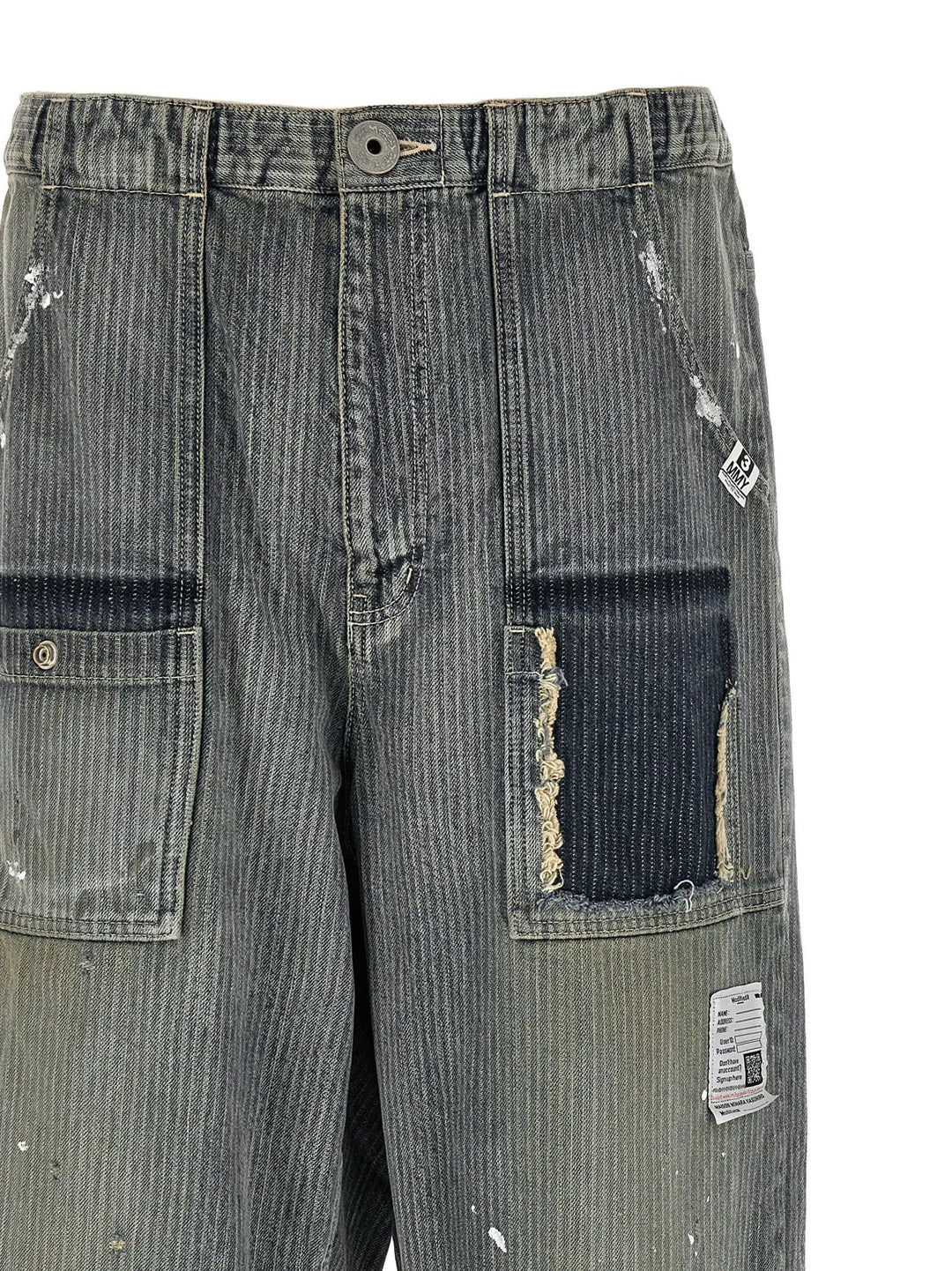 Maison Mihara Yasuhiro Sample Sale | Maison Mihara Yasuhiro Blue Cotton Tapered Jeans - | Designer outlet