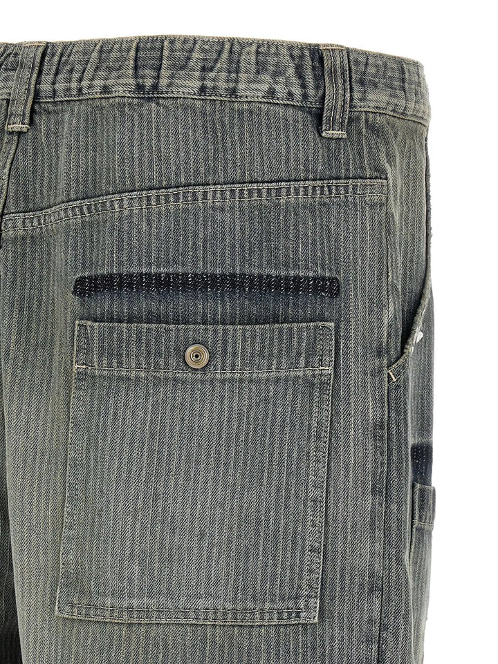 Maison Mihara Yasuhiro Sample Sale | Maison Mihara Yasuhiro Blue Cotton Tapered Jeans - | Designer outlet