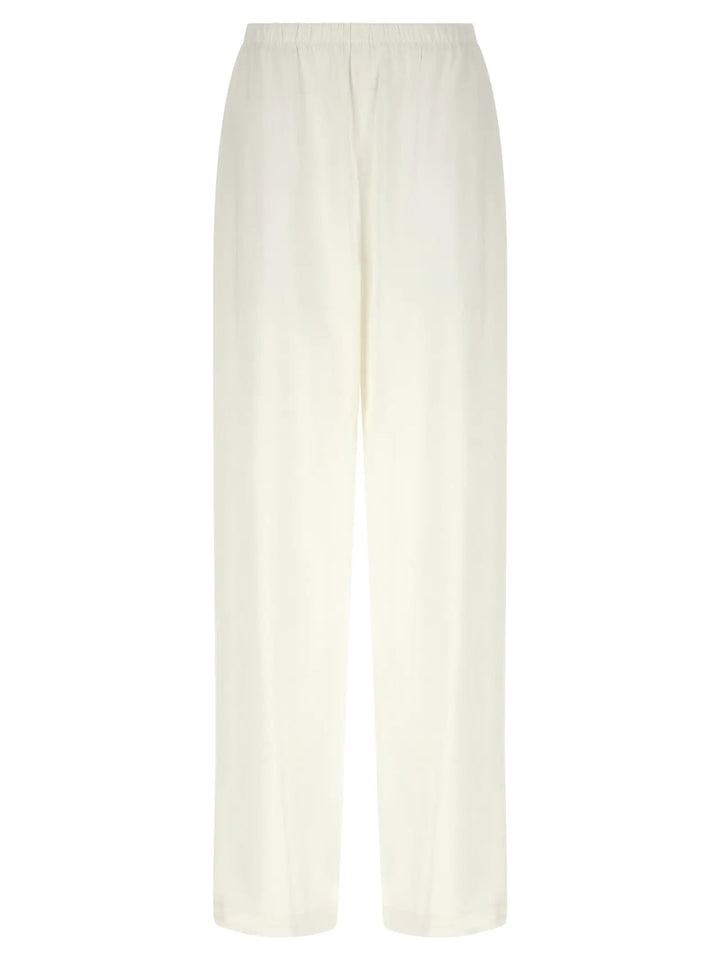 Max Mara White Linen Casual Pants