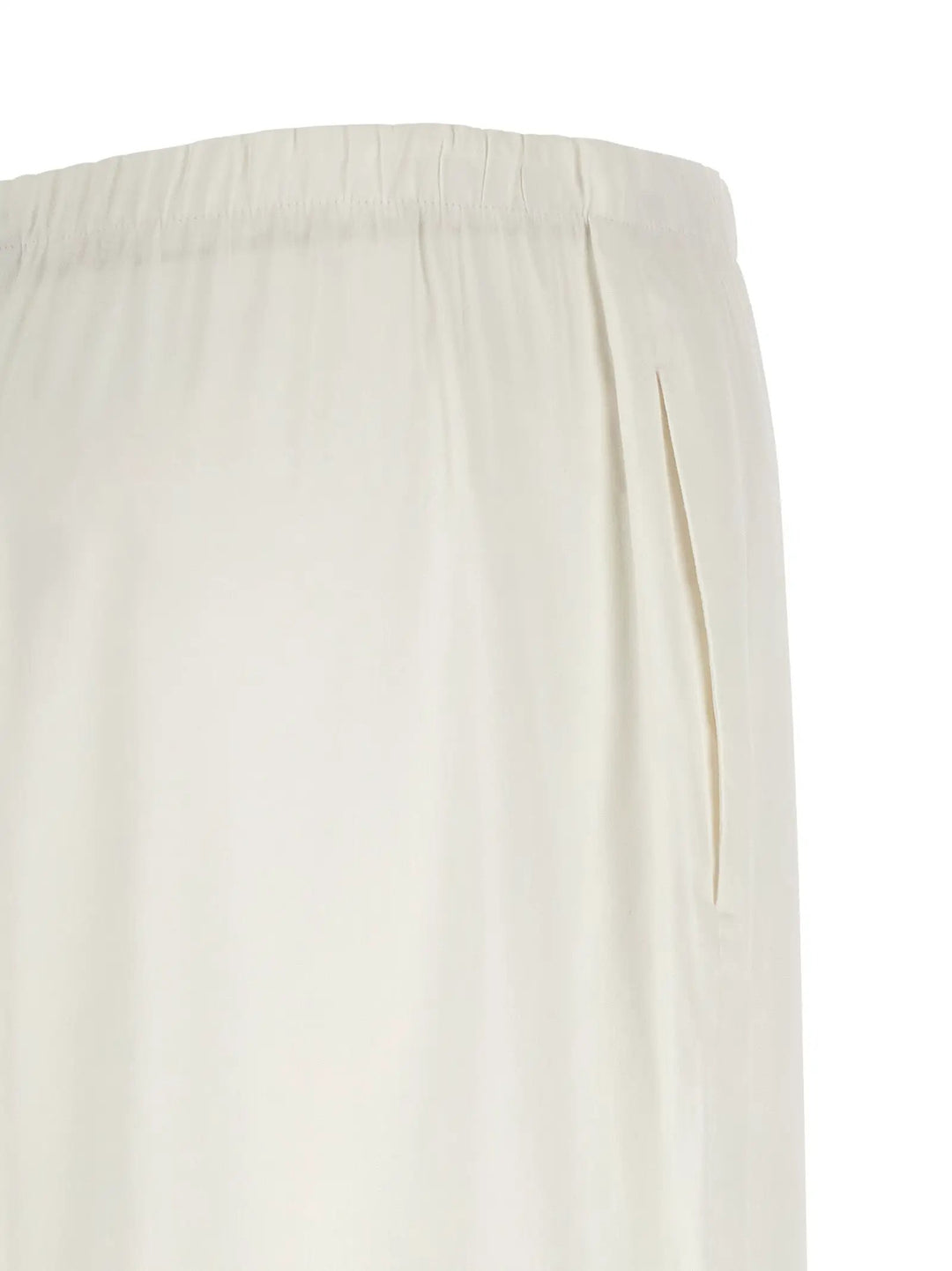 Max Mara White Linen Casual Pants