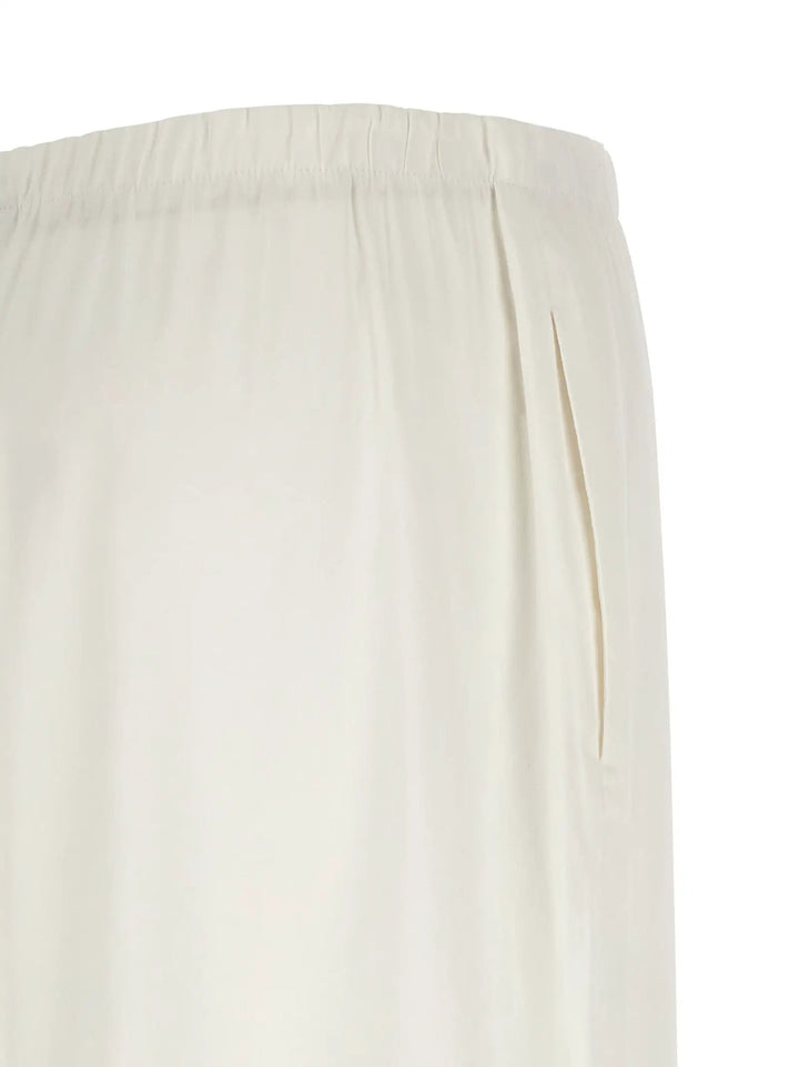 Max Mara White Linen Casual Pants